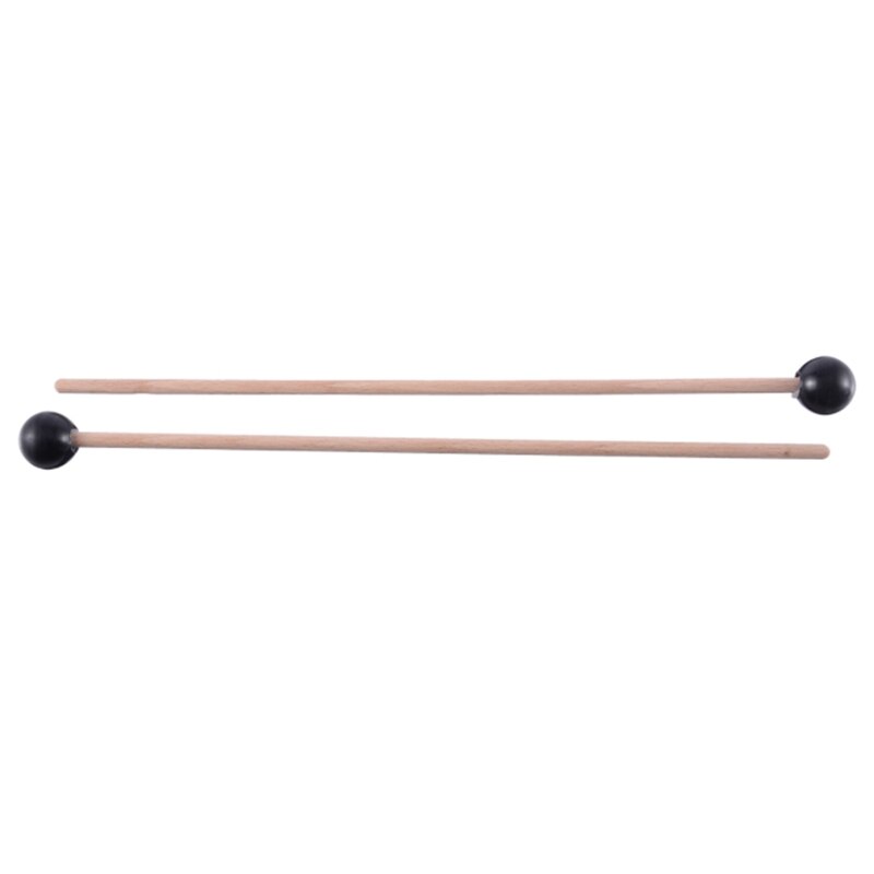 2 stück weiche gummikopfschlägel mit holzgriff für glockenspiel, xylophon und andere musikinstrumente