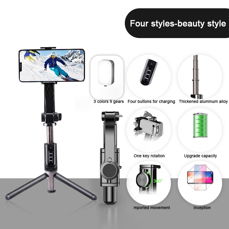 Phone Photo Video Stabilizer Handheld Gimbal Anti-Shake Selfie Stick Bracket Camera Shooting Sssistance Handheld Gimbal: sjmy6