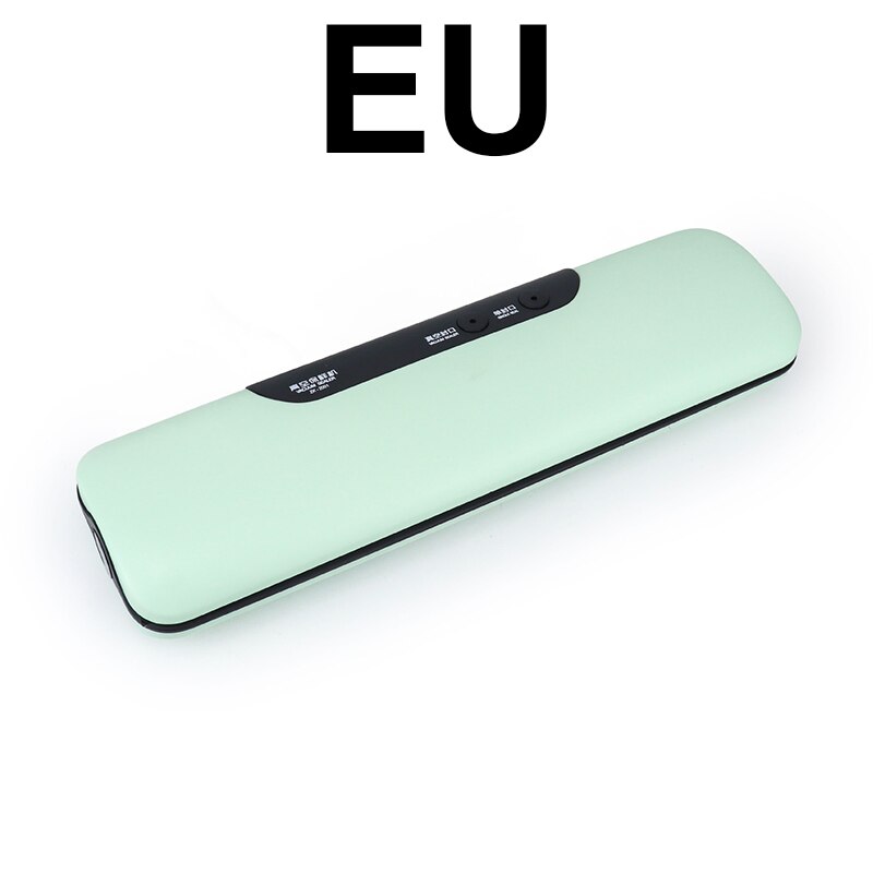 Food Vacuum Sealer Verpakking Rolls Vacuüm Zakken Voor Keuken Opslag Vacuüm Verpakking Machine Naadlasmachines Huishoudelijke Hotsale: Green EU Plug