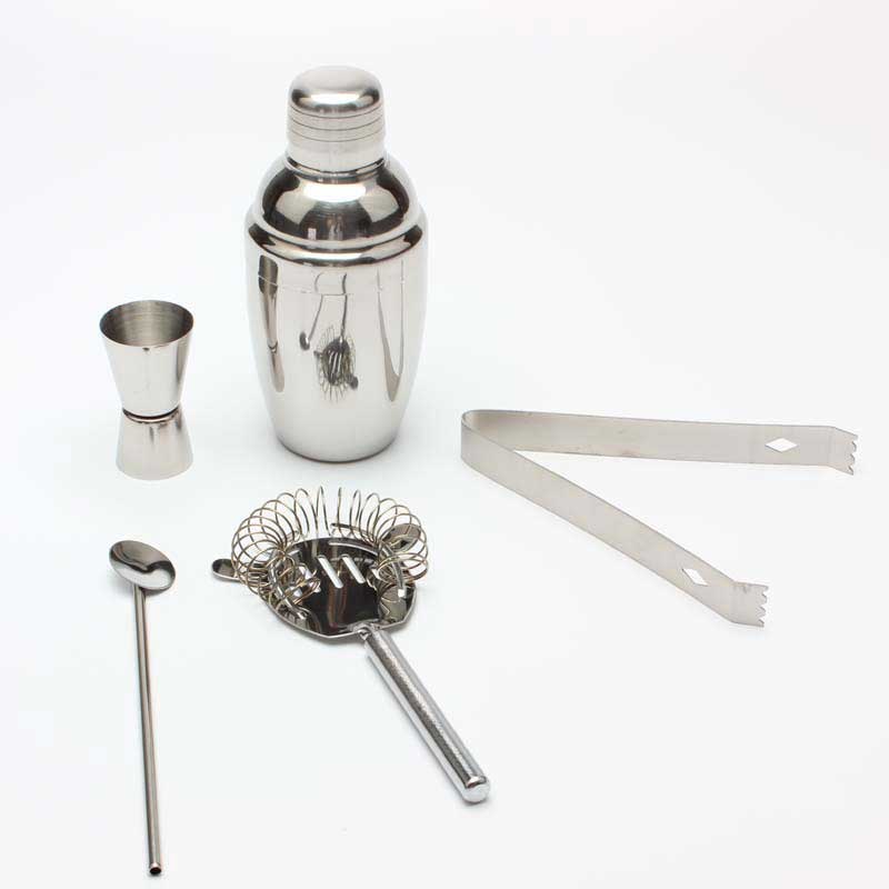 5 Stks/set Rvs Cocktail Shaker Drink Mixer Clip Barman Gereedschap Kit Gq