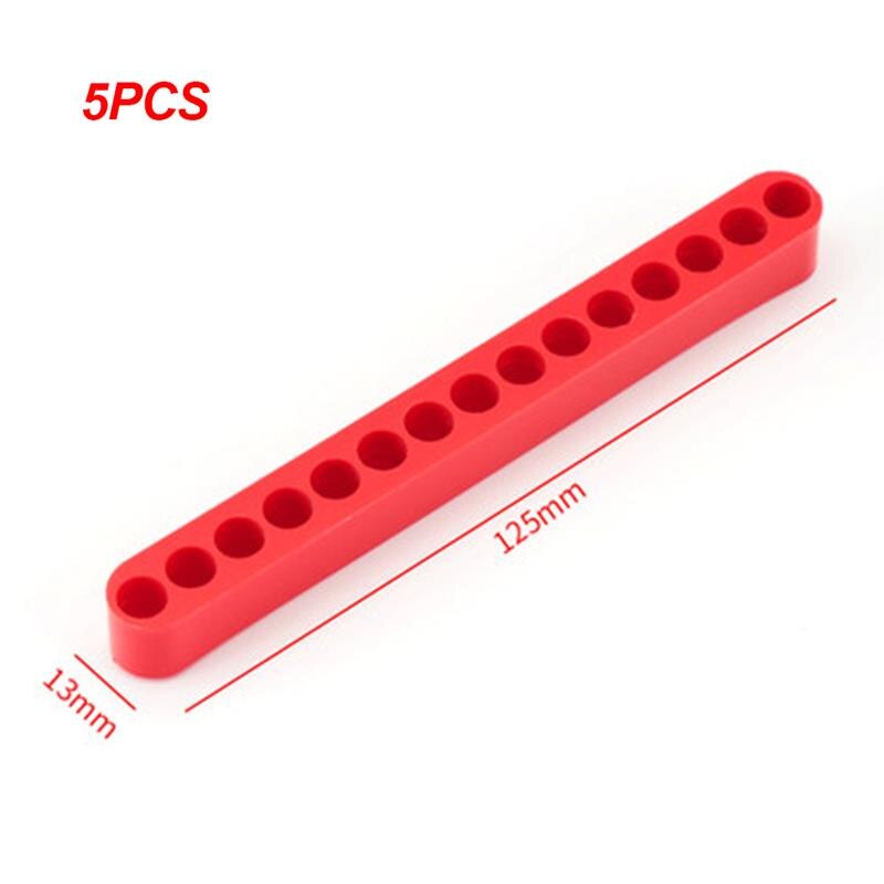 5pcs Hex Bit Organizer Case 11/15 Holes Block Extension Storage Neat Long Screwdriver Bit Holder Sockets Screwdriver Parts Case