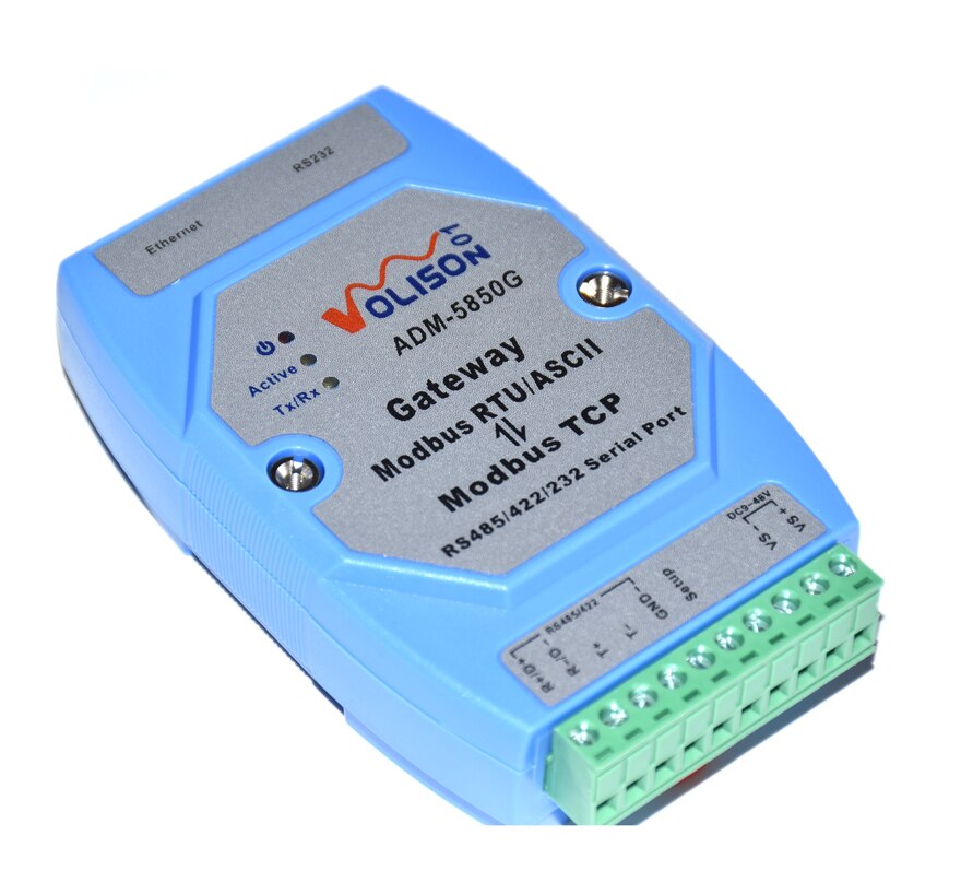 Industrial Modbus gateway server Modbus TCP to MODBUS RTU/ASCII with RS485/422/232 &amp; Ethernet Port Modbus support Master