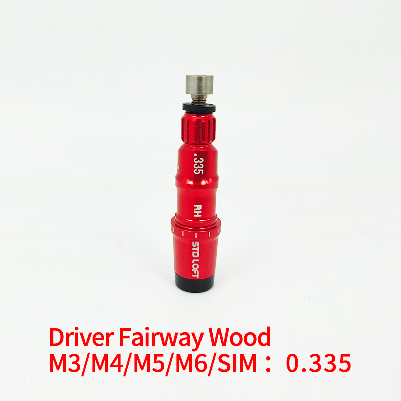 M1 M2 M3 M4 M5 M6 Golf welle hülse Adapter Adapter nur für Taylormade Fahrer hybrid Fahrrinne Holz SIM Verein kopf zubehör: (M3-6) 0.335 rot