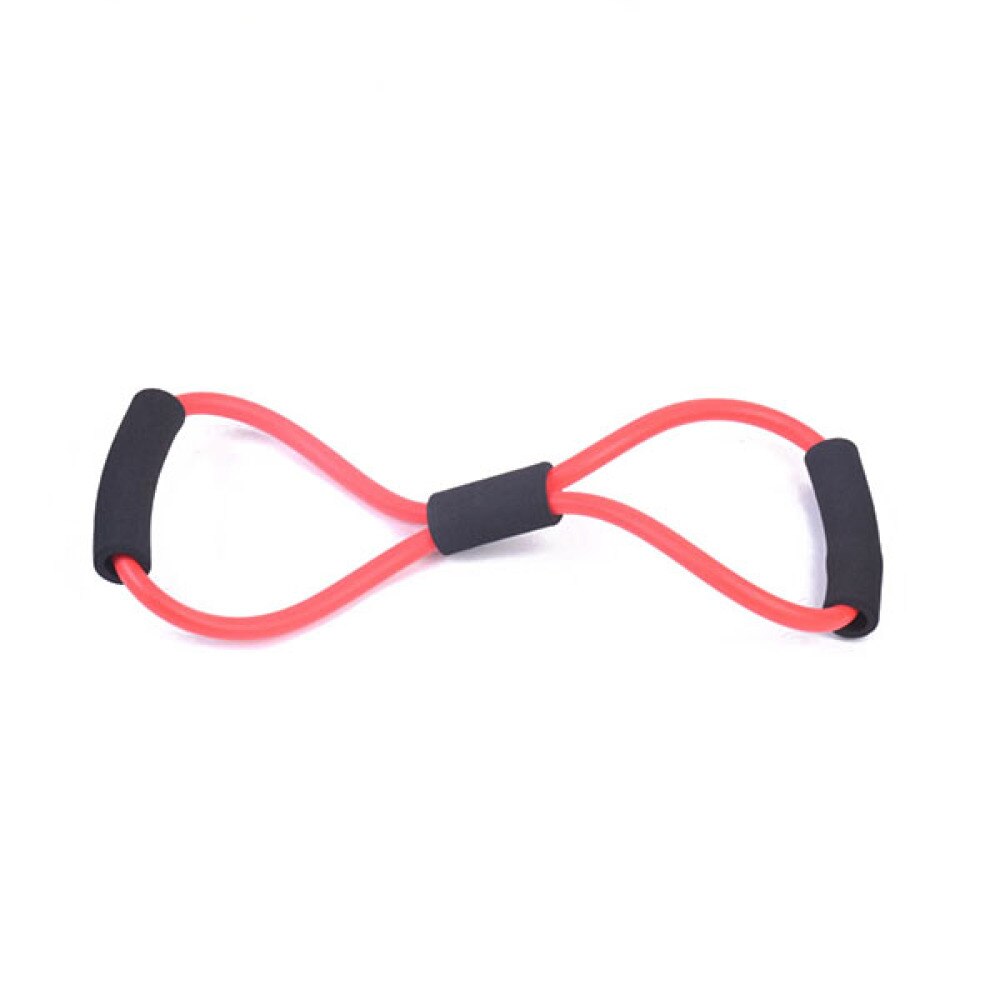 Chest Expander Resistance Bands 8 Shaped Exercise Stretching Strap for Home Exercise Fitness (Yellow): Red