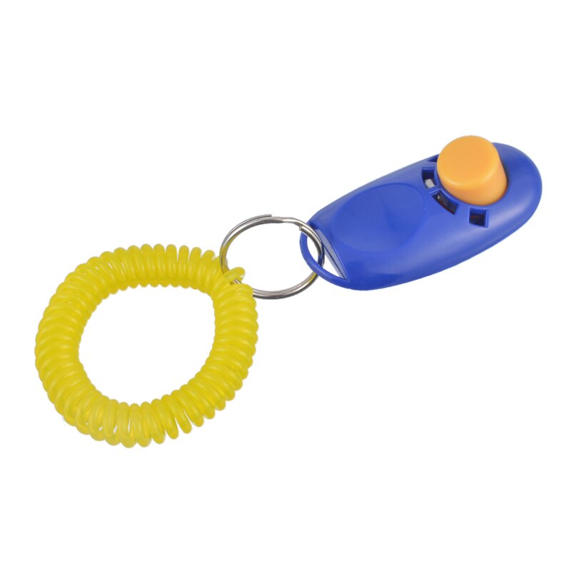 Universal- Fernbedienung Tragbare Ebene Hund Geschmack Clicker Klang Trainer Haustier Ausbildung Werkzeug Kontrolle Handgelenk Band Zubehör: Blau