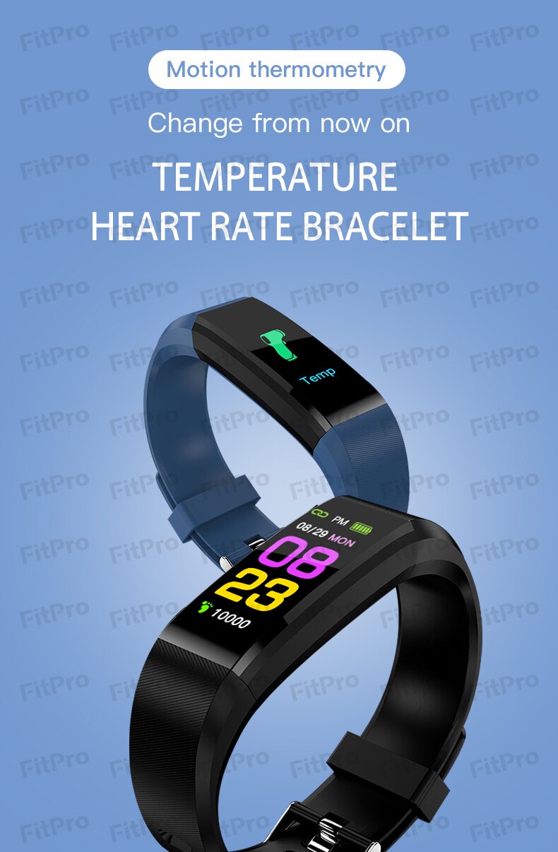 Smart Bracelet Watch Man Wen Waterproof Blood Pressure Measurement Fitness Tracker Camera control Pedometer TPU Smart Band