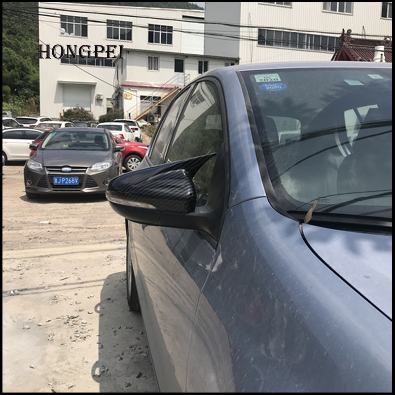 Bil styling carbon look bakspejl cover til vw golf 6 mk6 r vi side bakspejl dækker trim