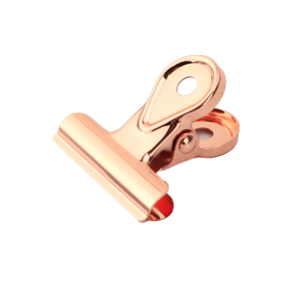 Gold & Rose Gold Heavy Duty Bulldog Clips Duckbill Clip Clamp for Office Bills or Household Kitchen Sealing Supplies 4 Sizes