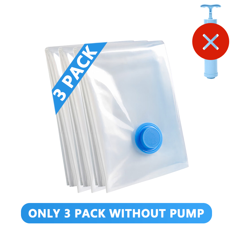 Sacchetto sottovuoto per vestiti, sacchetto sottovuoto con pompa, elementi essenziali per il viaggio, sacchetti salvaspazio per trapani, coperte, organizer per riporre oggetti: L / verde