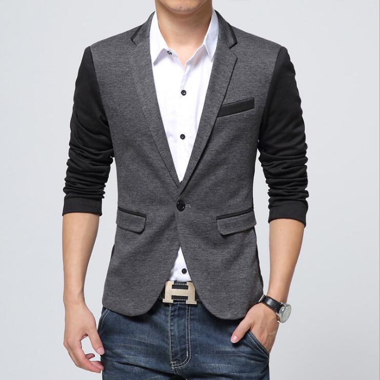 Männer Blazer Männer Luxus Woolen Blends Patchwork Dünne Klage Jacken Business Männlichen Blazer M-6XL