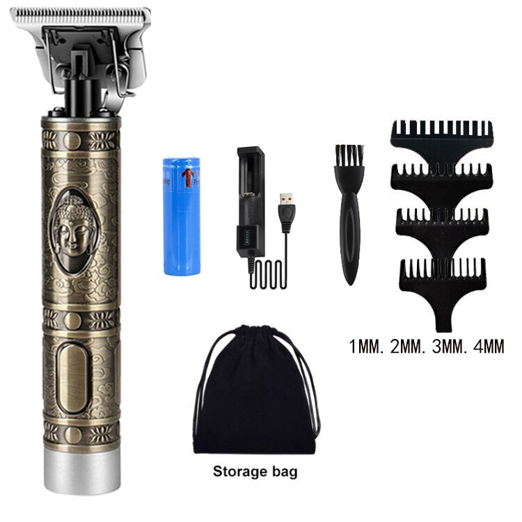 1 ensemble batterie pour tondeuse à cheveux électrique tondeuse à barbe tondeuse à cheveux professionnelle sans fil hommes coupe cheveux Machine barbe rasoir: Rouge