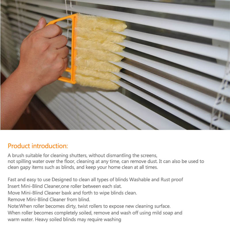1 PC Washable Microfiber Window Cleaning Brushes Home Cleaning Tools Kitchen Accessories Portable Window Cleaning Brush
