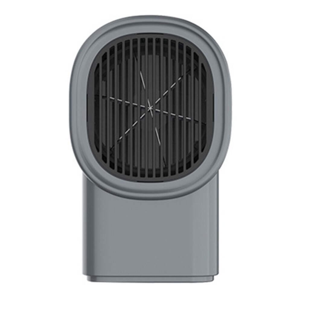 500W Draagbare Elektrische Air Heater Ptc Verwarming Elektrische Verwarming Mini Warm Leuke Intelligente Ventilator Air Winter Warmer Quick Verwarming: gray 