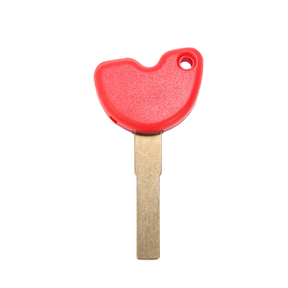 Case Uncut Key Motorcycle Replacement Spares Portable Durable Accessories Blank Aluminum Alloy For Vespa 3vte 125 Gts Gtv: Red Without Slot