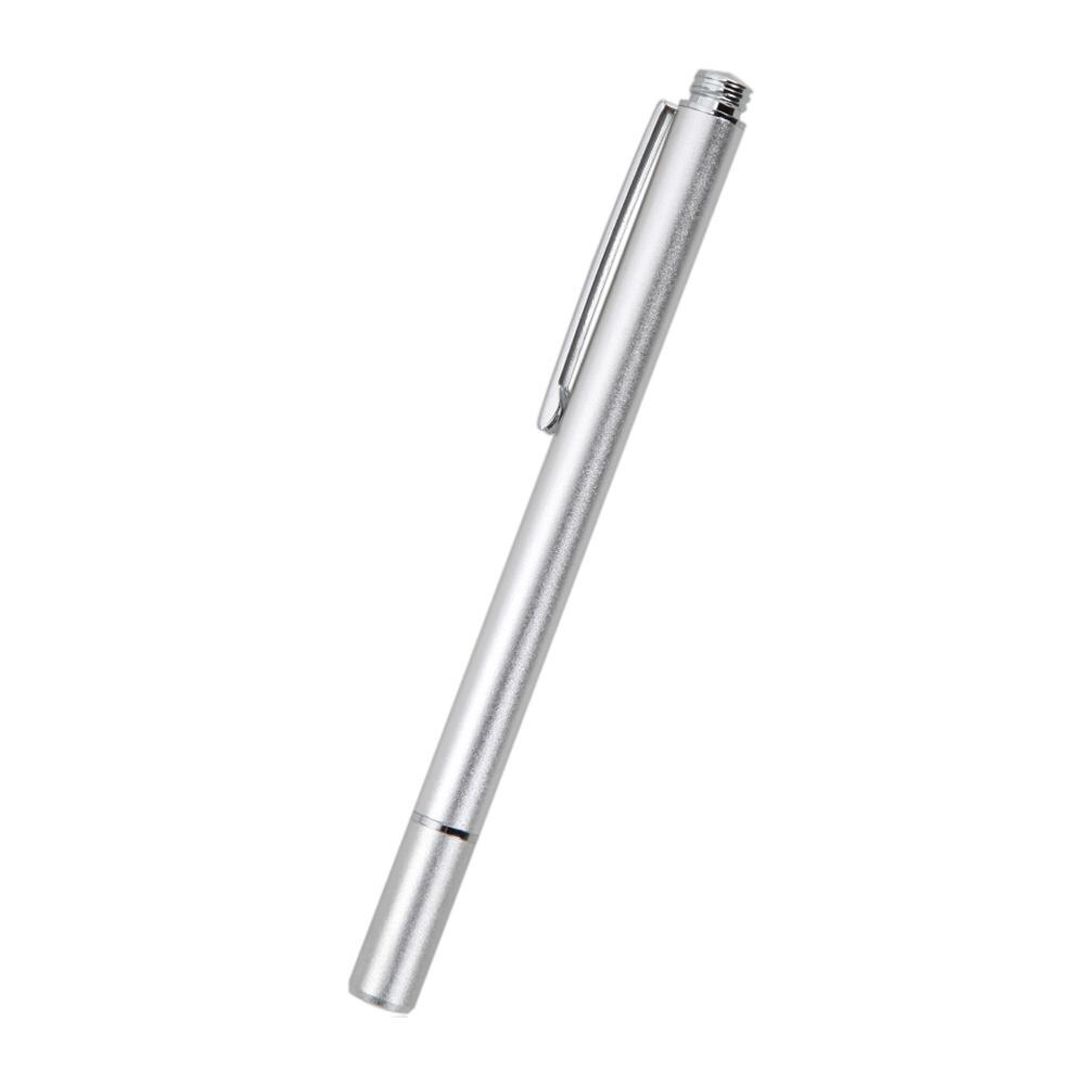 Tablet stylus penna fin spets rund tunn spets kapacitiv stylus penna surfplatta pekskärm pennor för iphone ipad samsung: Silver-