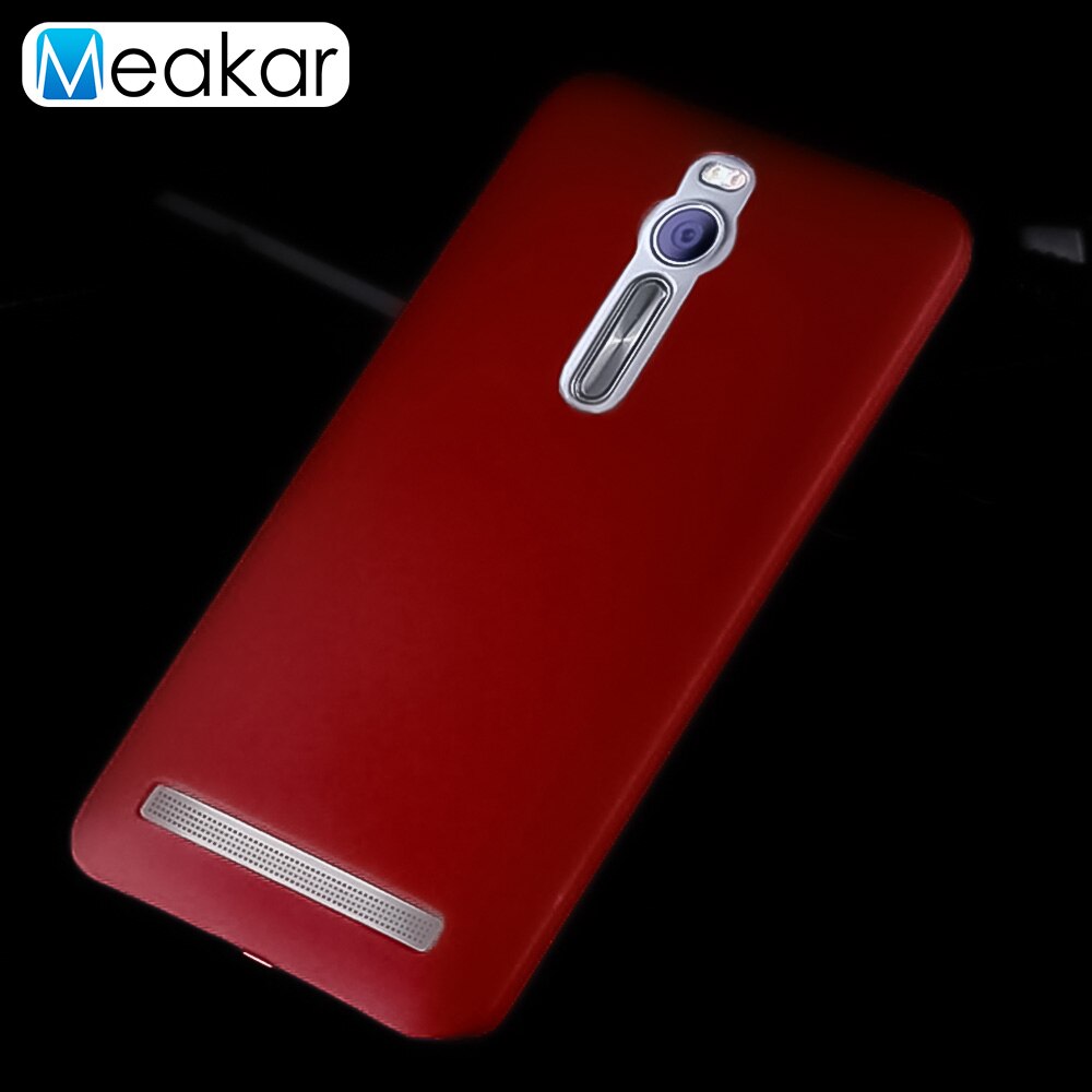 Plastica opaca Coque Copertura 5.5For Asus Zenfone 2 Ze551Ml Posteriore Del Telefono di Caso Per Asus Zenfone 2 Ze551Ml Ze550Ml Coque Copertura caso: For Ze551Ml / red