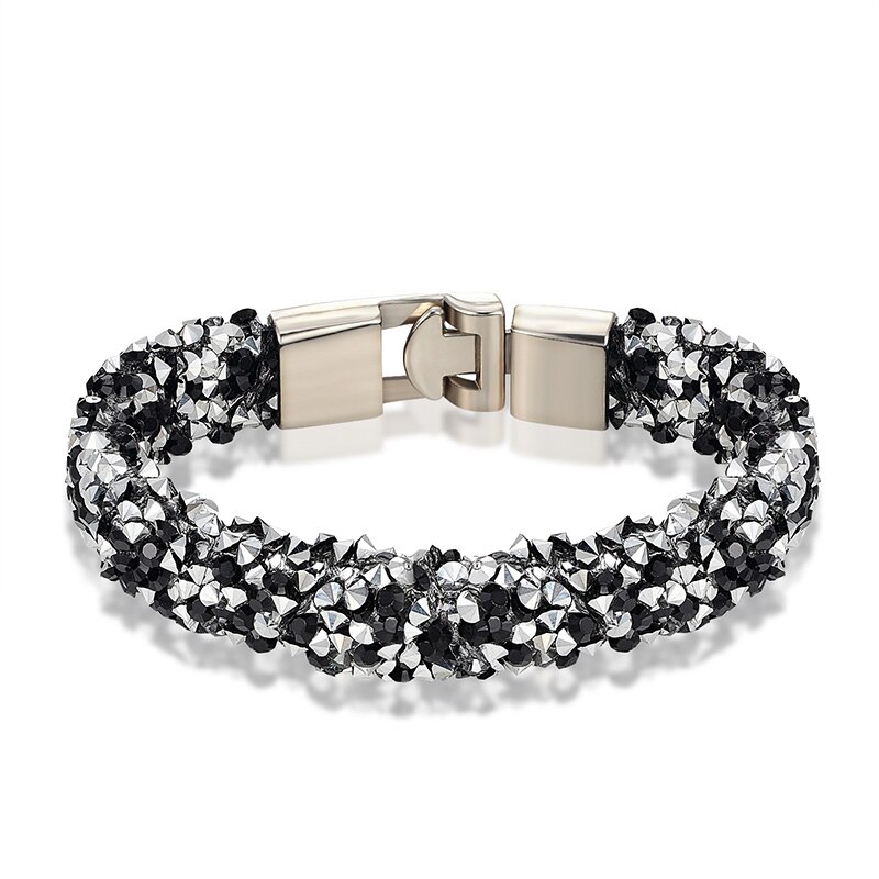 Janeyacy 10 Kleur Armband & Dames Armband Strass Armband Lady Charm Persoonlijkheid Pulsera mujer: TZ139