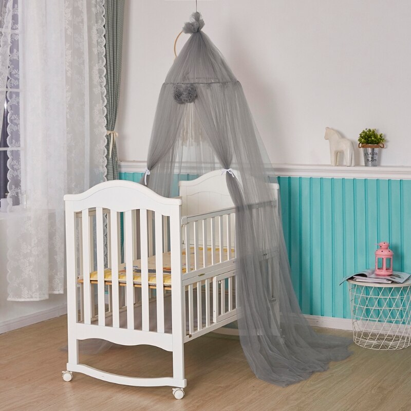 N84E Baby Mesh Garen Bed Luifel Wieg Muggen Netto Gordijn Dome Opknoping Tent Kinderkamer Decor