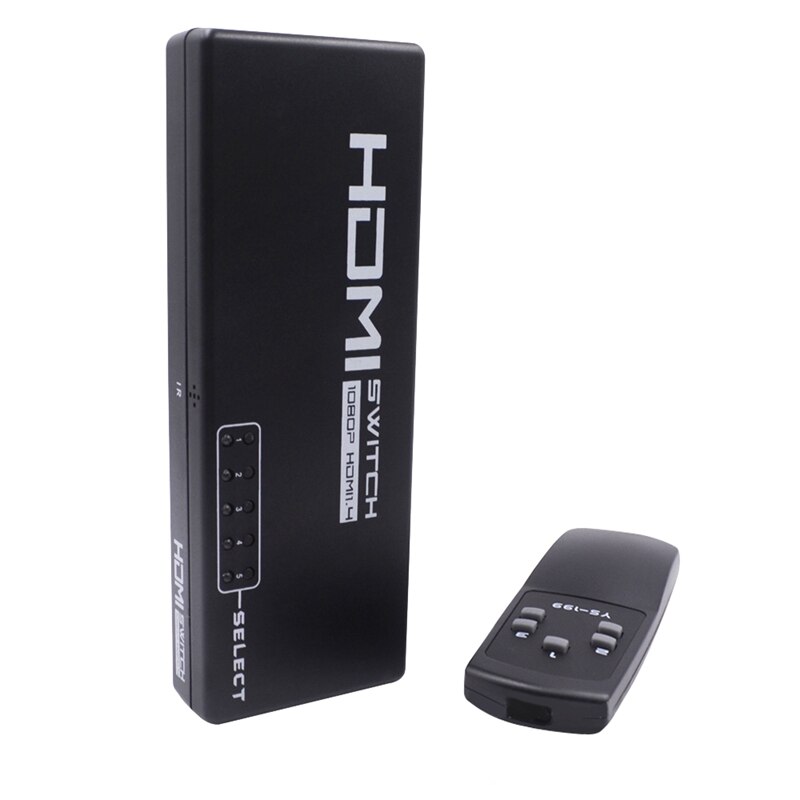 HDMI Switch with Remote Control Converter 5 in 1 Output 5 Cut a Separator V1.4 Converter: Default Title