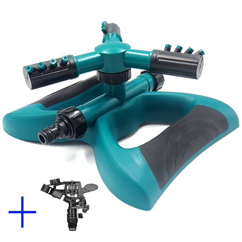 Three Arm Garden Sprinkler Watering Head Lawn 3 Nozzle Water Sprinkler Garden Sprinklers Water Durable Rotary