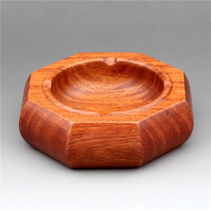 Cenicero de caoba chino , Cenicero de palisandro, Cenicero de madera maciza, hogar, sala de estar, oficina, decoración