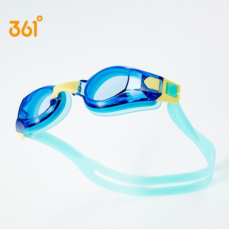 Optical Swimming Goggles Children Myopia Pool Earplug Waterproof Bathing Eyewear Prescription Kids Diving Glasses: Red
