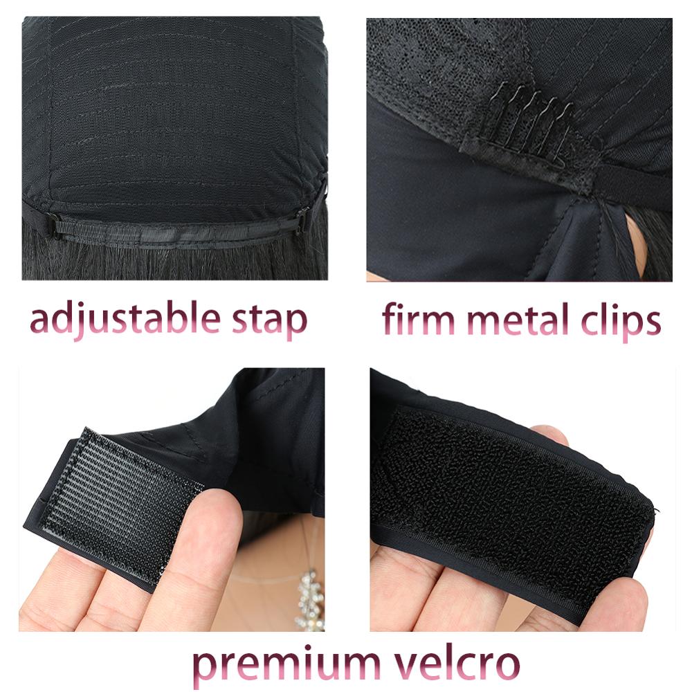 Synthetic Yaki Kinkly Straight Headband Wigs For Black Women Postiche Cheveux Afro Natural Headband Wigs with Bangs