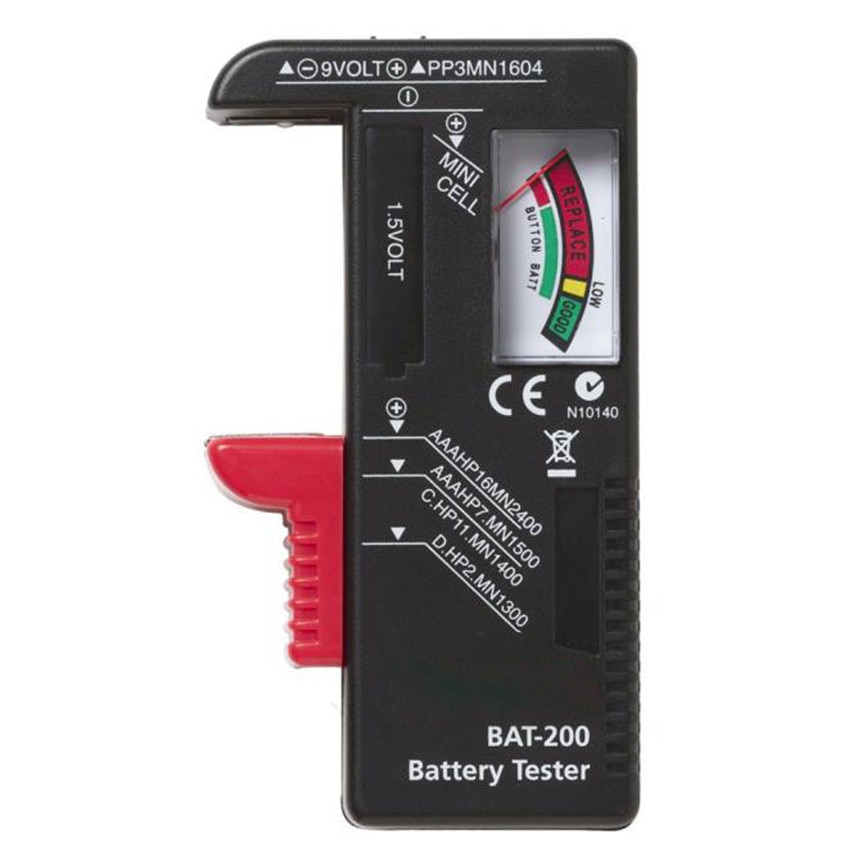 Batterij Capaciteit Tester Indicator Universal Battery Cell Tester Aa Aaa C/D 9V Volt Button Checker