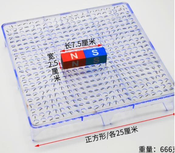 Placa de demostración de línea de inducción magnética, equipo experimental de física de campo electromagnético, no incluye imanes