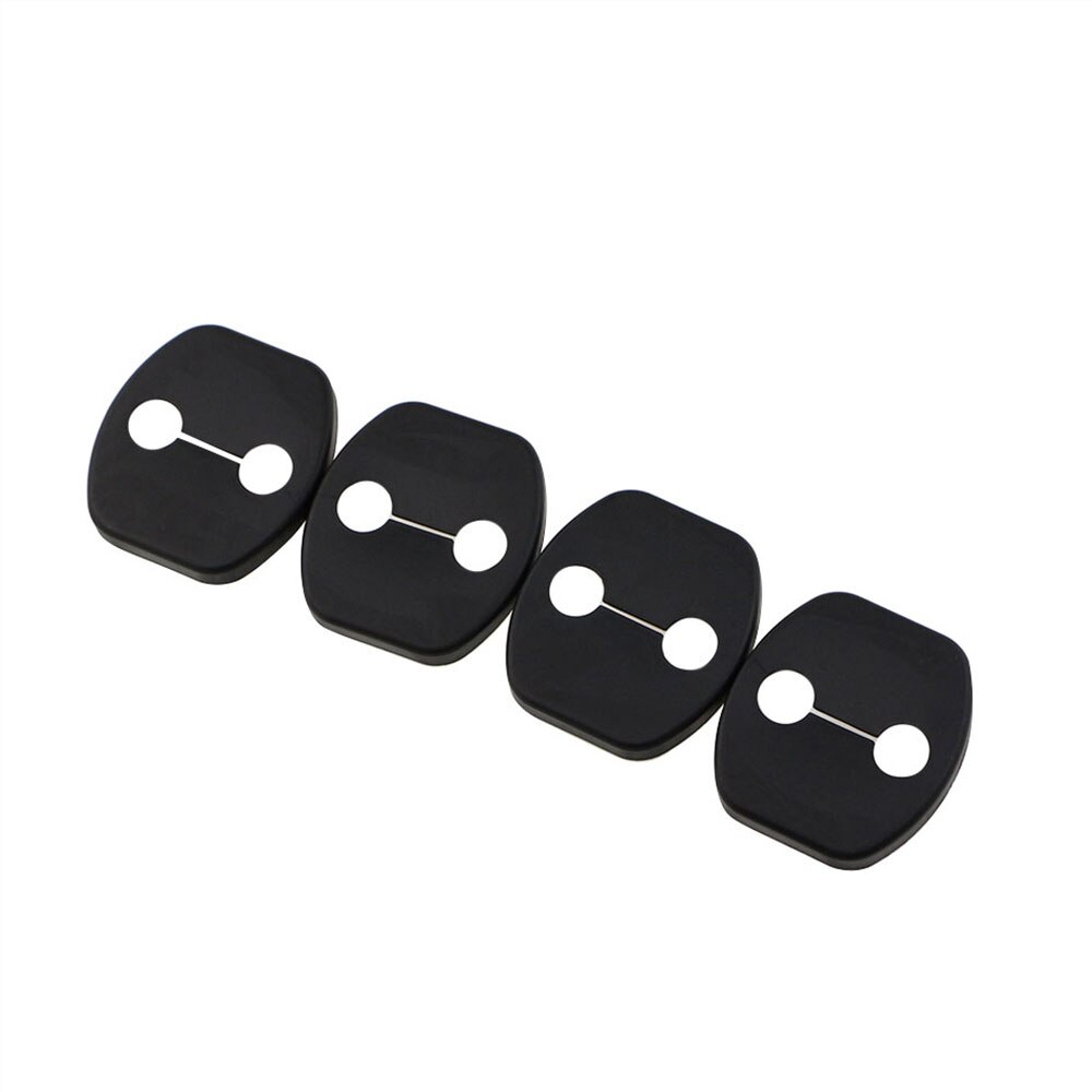 Xburstcar for Nissan X-trail Xtrail T32 - 4Pcs/Set Car Door Lock Protective Cover Doors Lock Trim Accessories: ABS Black