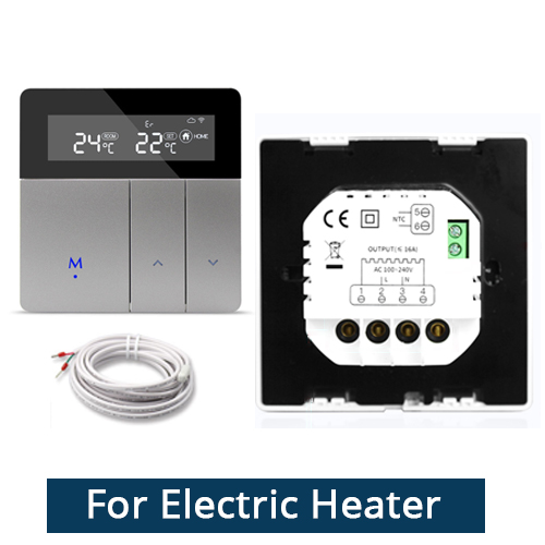 Zemismart Tuya wifi Thermostat for Electric Heater Water Radiant Floor Heating Alexa Google Home Enable Temperature Controlled: for Electric heater