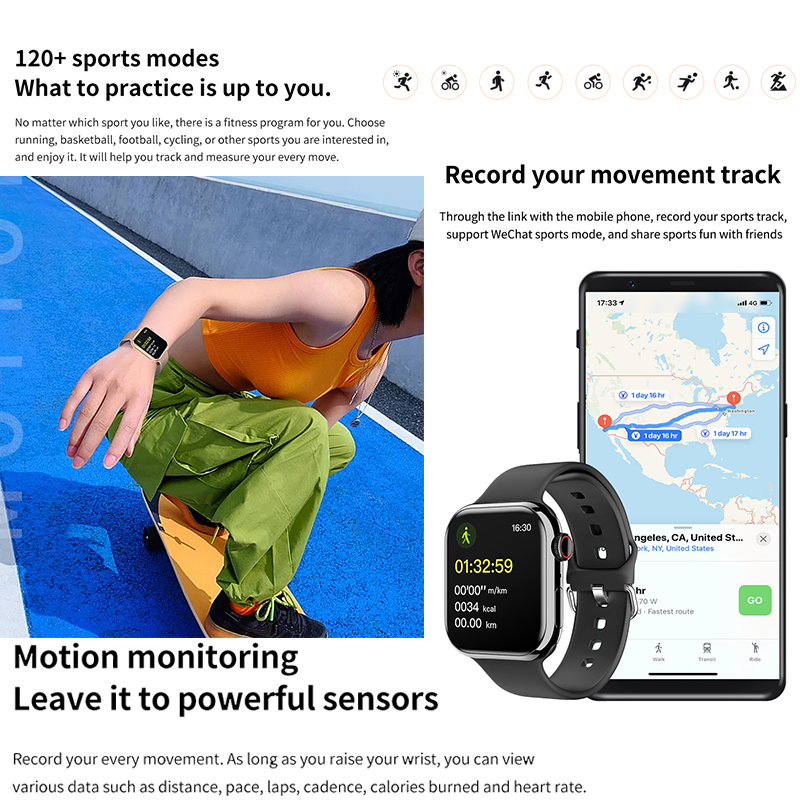 2025 Nuova Serie IW9 Orologio 9 GPS Track Astuto Della Vigilanza Degli Uomini di Donna HD Chiamata Bluetooth IP68 Impermeabile Sport Astuto Della Vigilanza Per Android IOS