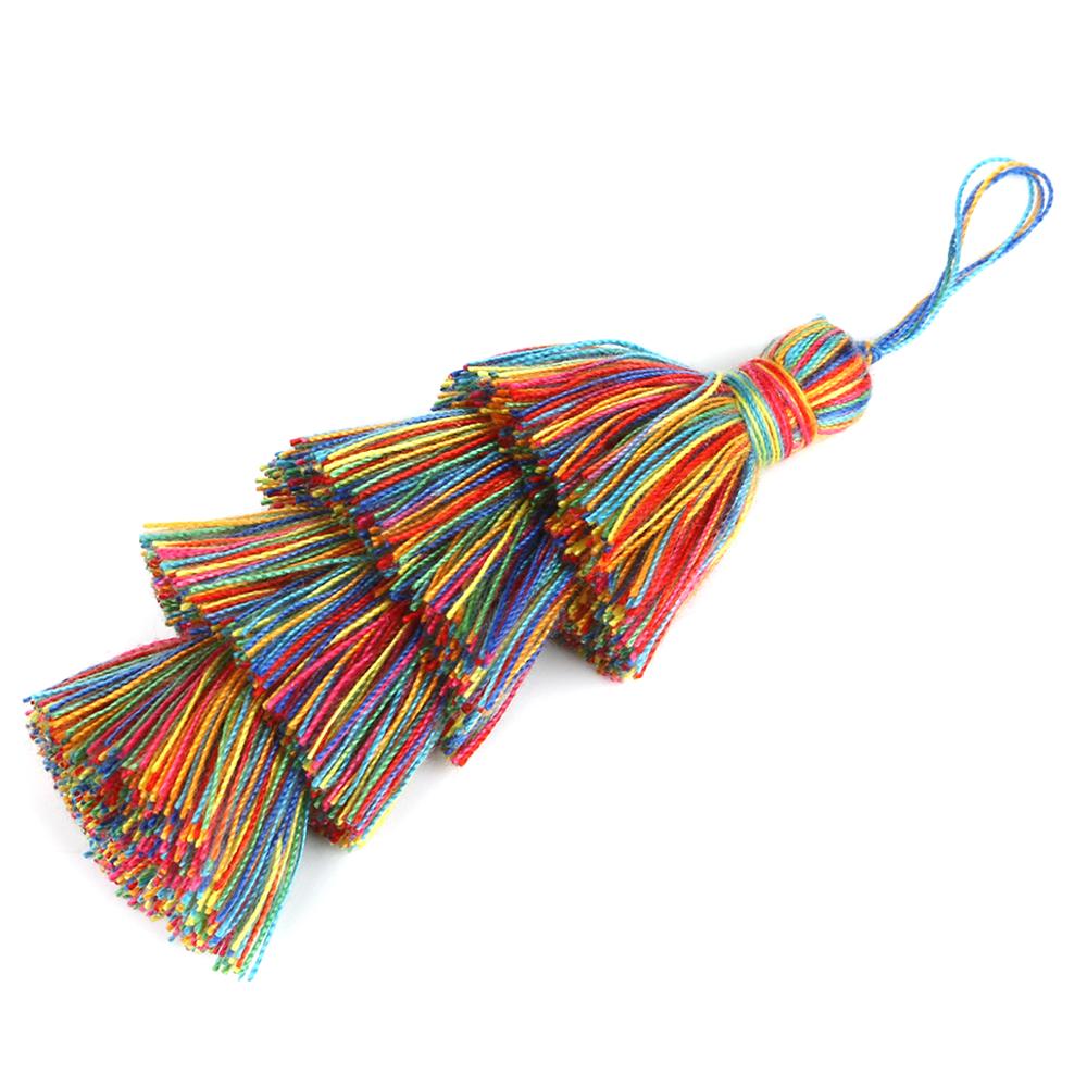 Pampilles en Poly coton 4 couches | Pour décoration de mariage, sac de vêtement accessoire rideaux de couture, pendentifs pampilles à la pour bricolage