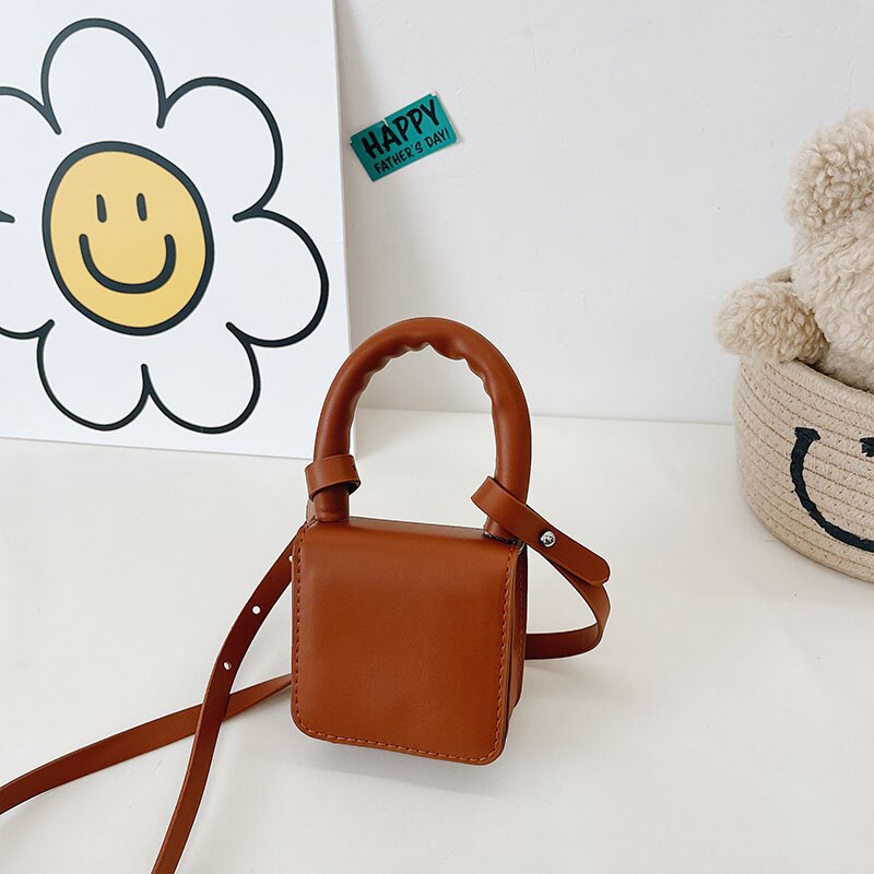 Kinderen Mini Handtassen Tote Leuke Luipaard Crossbody Tassen Voor Kinderen Kleine Coin Wallet Pouch Baby Meisjes Party Purse: Bruin