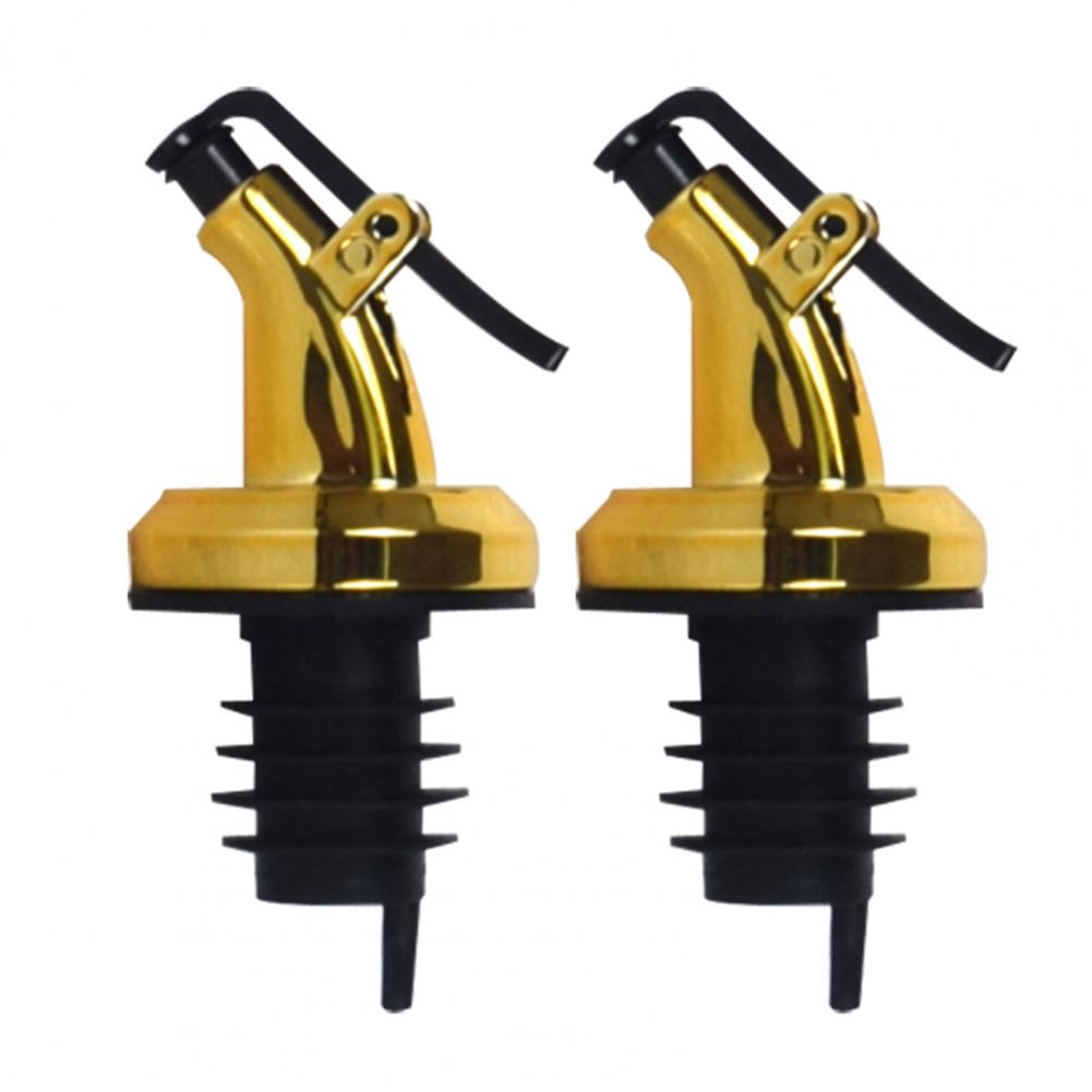 Tapón dispensador de aceite de oliva, tapón de botella, vinagre, salsa, herramienta de cocina, 2 uds.