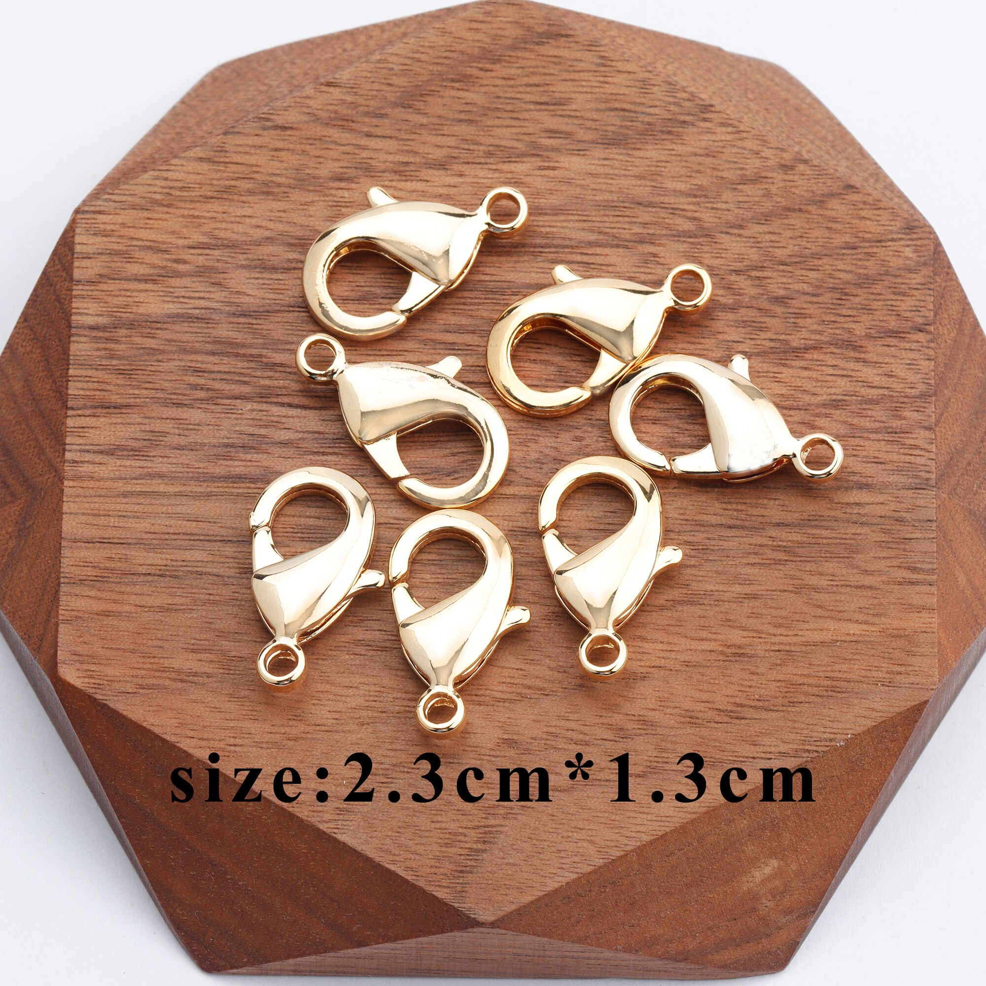 GUFEATHER M723, accessori dei monili, 18k oro placcato, 0.3 micron, connettore, fai da te collana della catena, fascini, monili che fanno, 10 pz/lotto