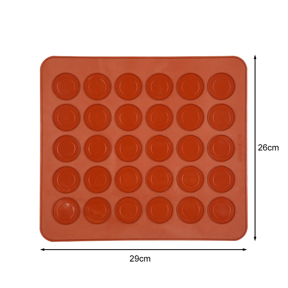 Macaron kit macaron silicone esteira antiaderente conjunto de molde de cozimento 30 capacidade macaron pot bolo decoração suprimentos diy bakeware suprimentos