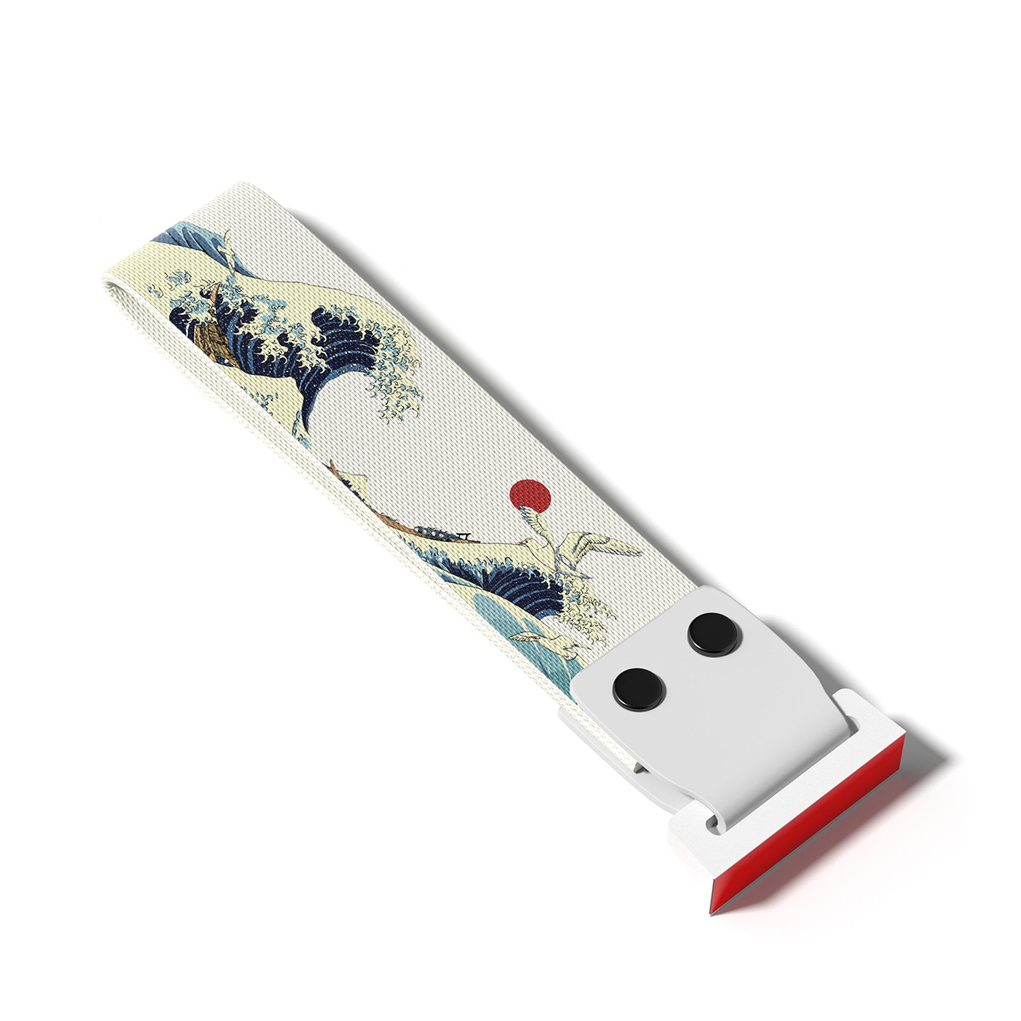 Fita de teclado coral branco mar, pulseira de nylon para teclado mecânico de jogos SK-80, alça decorativa pastável, parafusos pu, fita 3m: MARROM