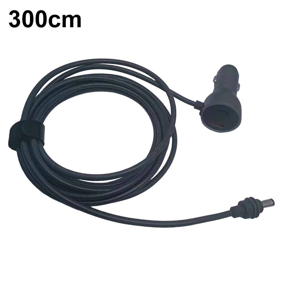 For Starlink Mini Power Cable Black 18AWG Wire 3m/5m Mini Dish Antenna 12-24V DC Power Cable Car Electronics Accessories