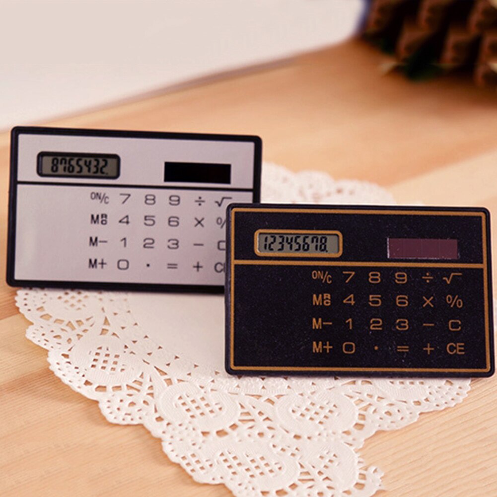 8 Digits Electronic Calculator Desktop Solar Powered Calculators Home Office School Calculators Financial Accounting Tools