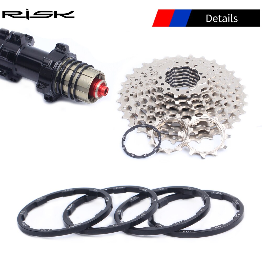 RISK – entretoises de moyeu de vélo de route pour vtt, rondelle de support de fond pour moyeu de Type rainuré, volant d&#39;inertie, adaptateur de Cassette 10S 11 vitesses