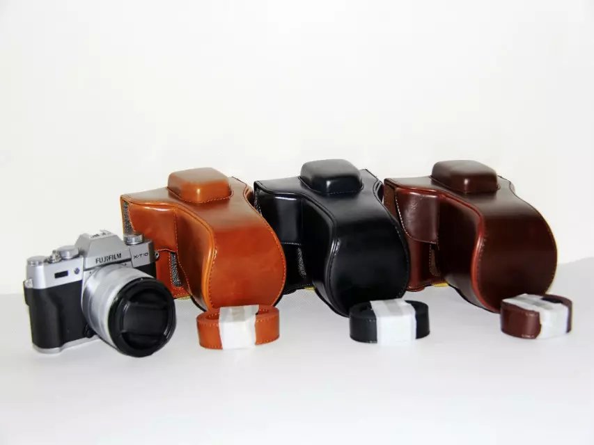 PU Lederen Camera tas Voor Fujifilm XT30 XT20 Fuji XT10 XT20 PU Leer Met Riem