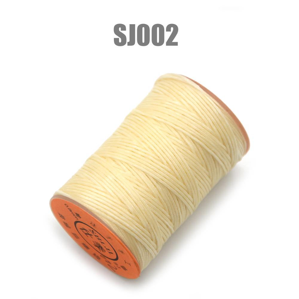 150d 0.8mm 100m vaxad trådsnöre för gör-det-själv hantverksverktyg handsömnad tråd platt vaxad sylinje kläder sko läder: Sj002