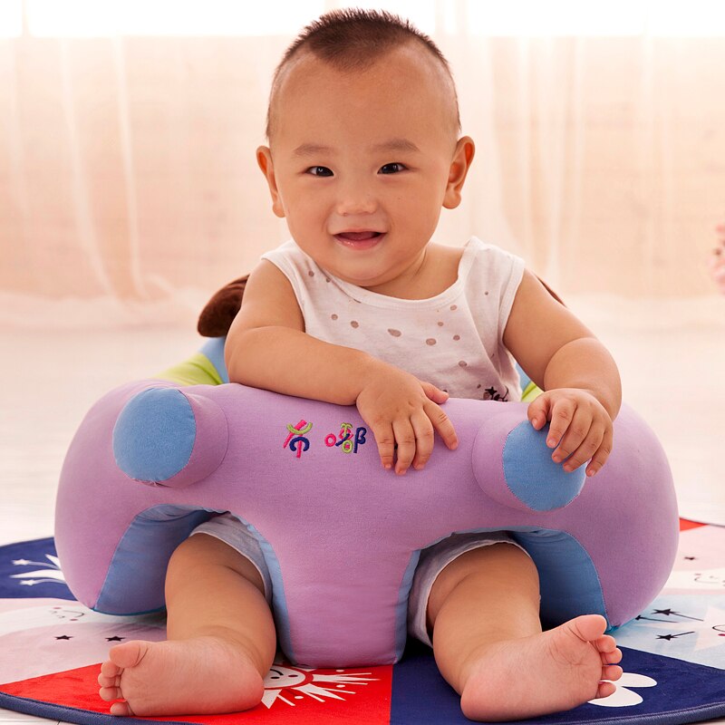 Draagbare Babyzitje Alleen Cover Geen Vullen Cartoon Baby Peuter Stoel Zitten Kinderen Wasbare Nest Bladerdeeg Bean Bag Bank Huid