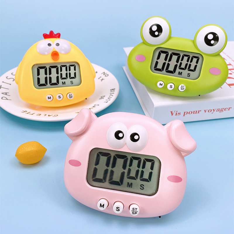 Timer digitale per bambini studio Cucina Conto alla rovescia Sveglia Timer da studio per bambini Simpatici animali Timer Cucina gadget da cucina Regalo Nuovo
