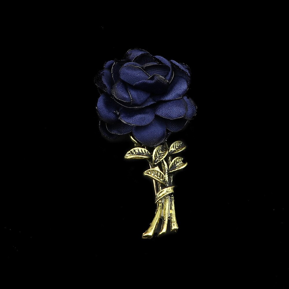 Mannen Geavanceerde Retro Breastpin Pin Gouden Sieraden Rose Bloem Banket Broche Stok Corsage Kraag Pinnen Overhemd Accessoire: 17