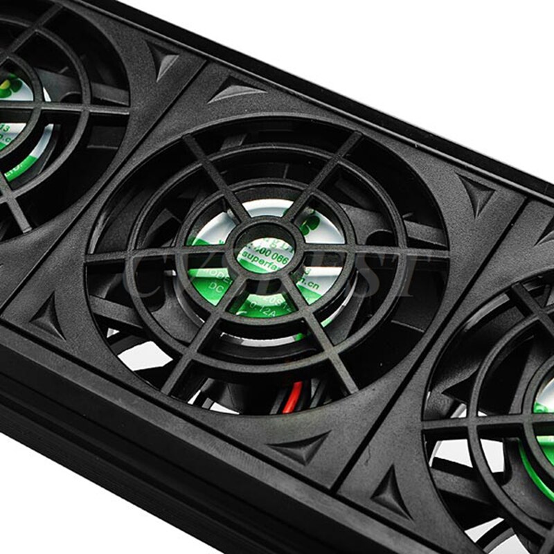 BOYU FS605# Fish tank Ultra Quiet Chillers DC 12V Cooling Fans w/ Adjustable Mounter for Aquarium Ponds Marine 5 Fans