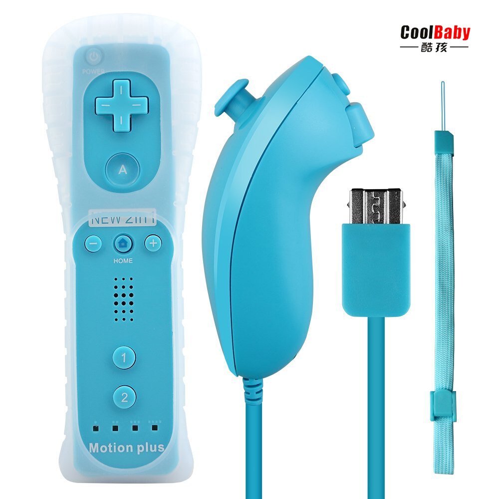 For Nintend Wii Wireless GamePad Remote Controle Motion Plus+Nunchuck Controller Joystick For Nintendo Wii Accessories