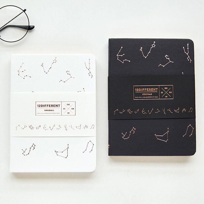 Konstellationer notesbog omslag tidsplan bog dagbog ugentlig planlægning notesbog skolekontorartikler kawaii papirvarer