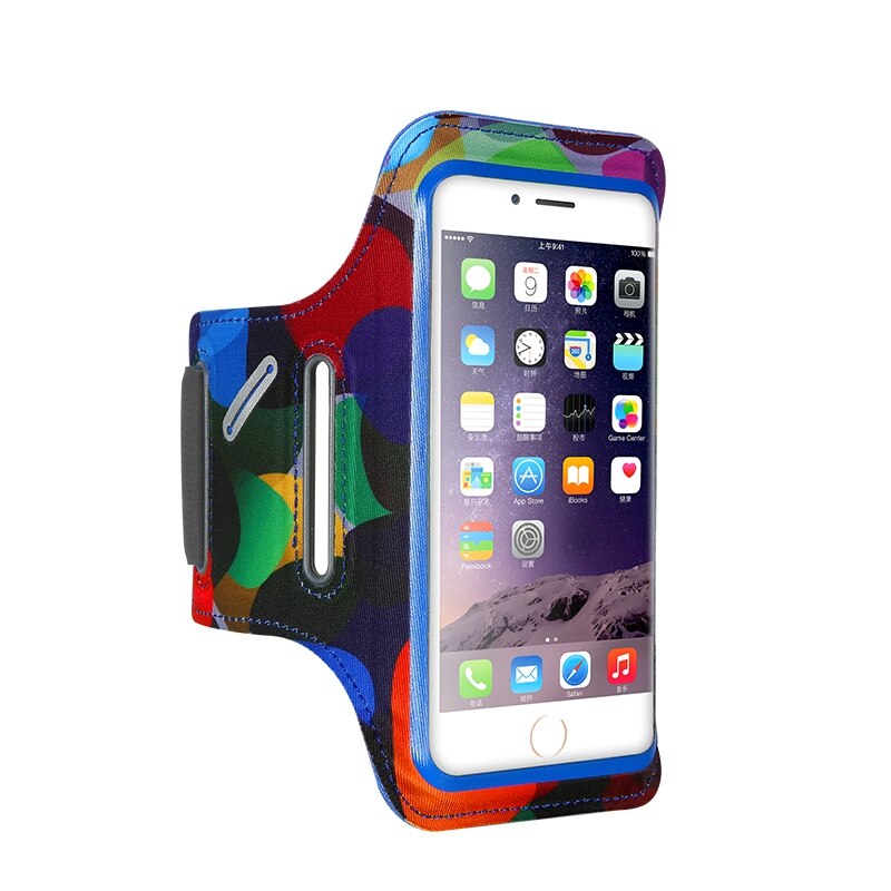 FLOVEME Sport Arm Band For iPhone X 8 7 Plus Running Phone Bag Case For Samsung S8 S9 Huawei Xiaomi Phone Cases For Sport Cover: 4.7 inch / Blue